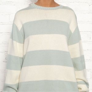 BRANDY MELVILLE BRIANNA COTTON THICK STRIPE SWEATER